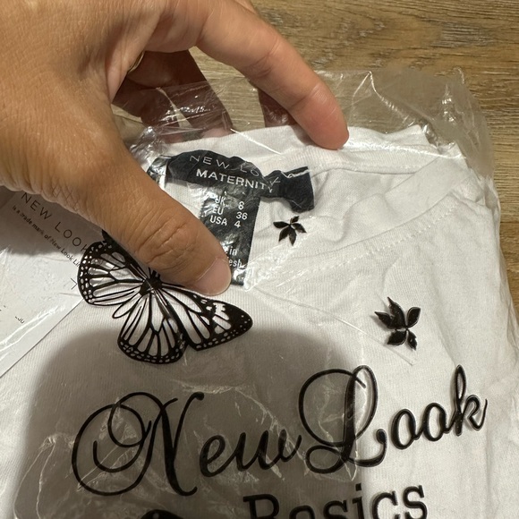 NWT 3-Pack Cotton Maternity Short Sleeve Tops in Size US 4 - Picture 4 of 4